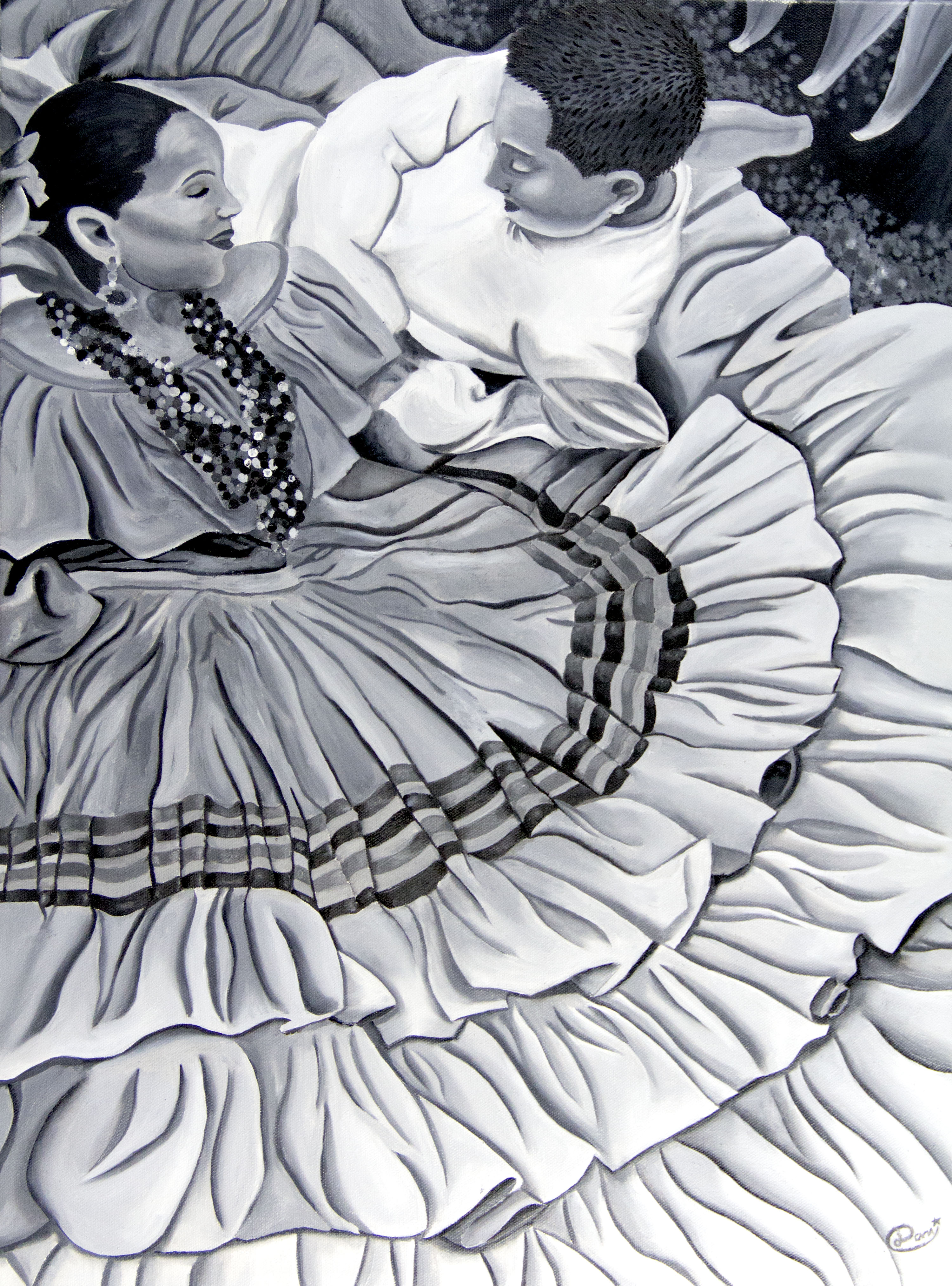 Oil on canvas piece